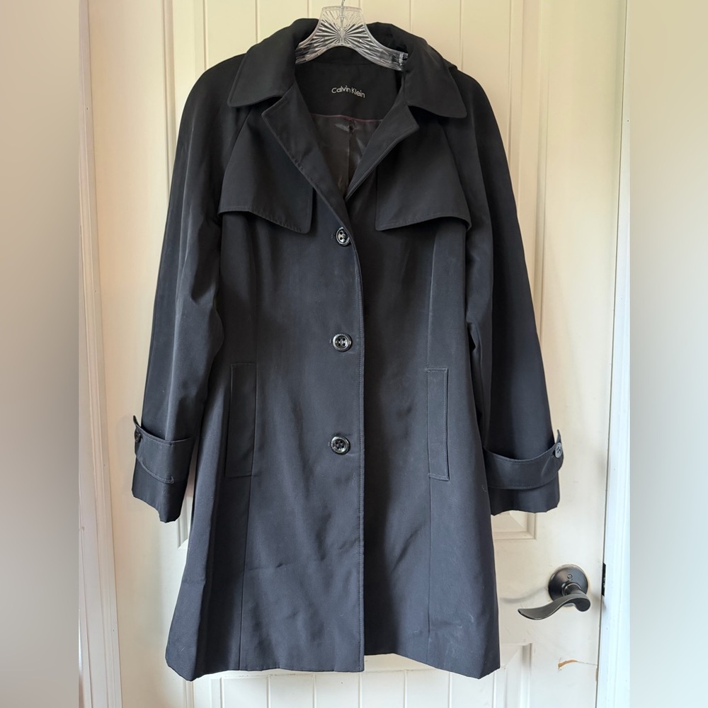 Calvin Klein Black Trench Coat